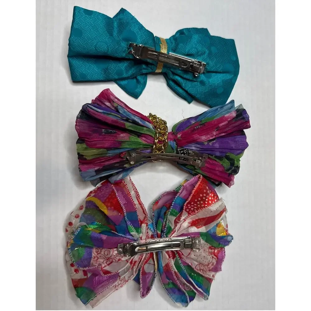 Vintage Kerri Kahn New York Hair accessories &  2 others hand made, bundle of 3